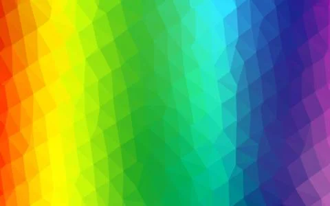 Light Multicolor, Rainbow vector abstract mosaic backdrop. Stock Illustration