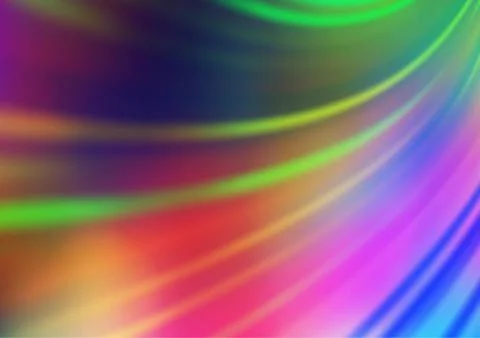 Light Multicolor, Rainbow vector abstract blurred background. Stock Illustration