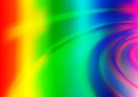 Light Multicolor, Rainbow vector abstract blurred template. Stock Illustration