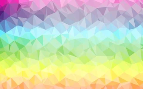 Light Multicolor, Rainbow vector abstract mosaic pattern. 스톡 일러스트