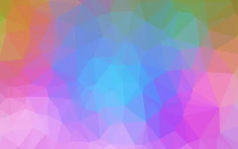 Light Multicolor, Rainbow vector abstract mosaic pattern. Illustrazione stock