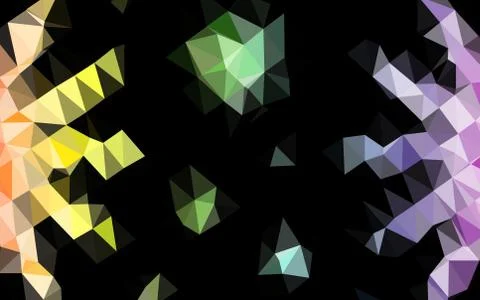 Light Multicolor, Rainbow vector abstract mosaic pattern. Stockillustratie
