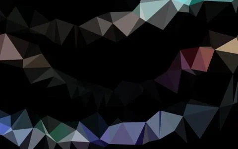 Light Multicolor, Rainbow vector abstract mosaic background. Stock Illustration