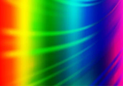 Light Multicolor, Rainbow vector abstract blurred background. 스톡 일러스트