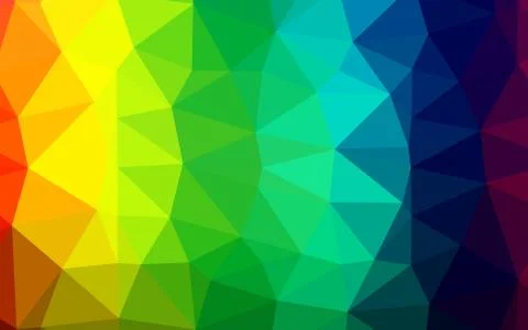Light Multicolor, Rainbow vector abstract mosaic backdrop. Stock Illustration