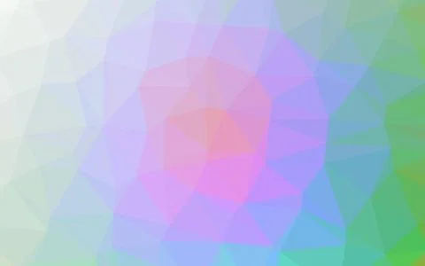 Light Multicolor, Rainbow vector abstract mosaic background. Stock Illustration