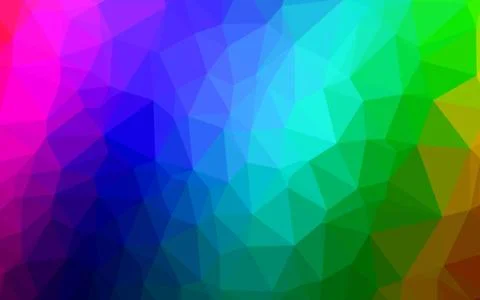 Light Multicolor, Rainbow vector abstract mosaic pattern. Stock Illustration