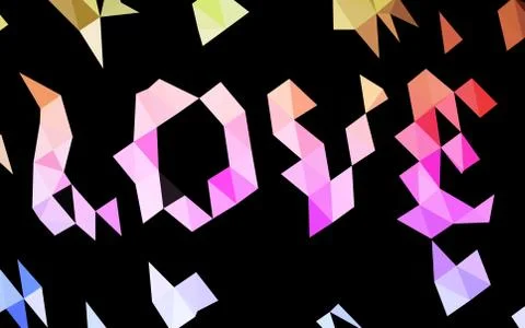 Light Multicolor, Rainbow vector abstract mosaic pattern. Stock Illustration