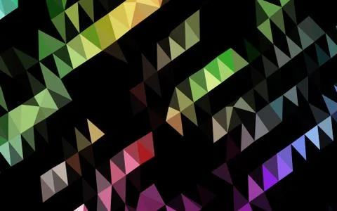 Light Multicolor, Rainbow vector abstract mosaic pattern. 스톡 일러스트