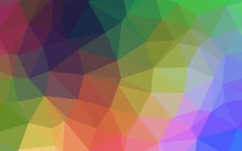 Light Multicolor, Rainbow vector abstract mosaic pattern. Illustrazione stock