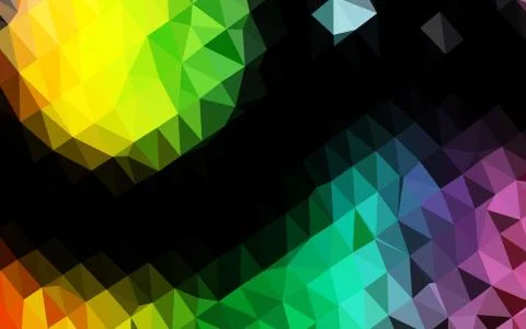 Light Multicolor, Rainbow vector abstract mosaic backdrop. Stockillustratie