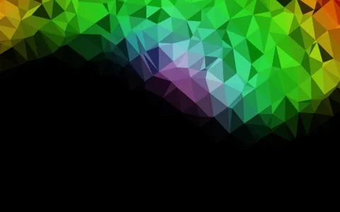 Light Multicolor, Rainbow vector abstract mosaic pattern. Illustrazione stock