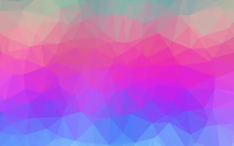 Light Multicolor, Rainbow vector abstract mosaic pattern. Stock Illustration