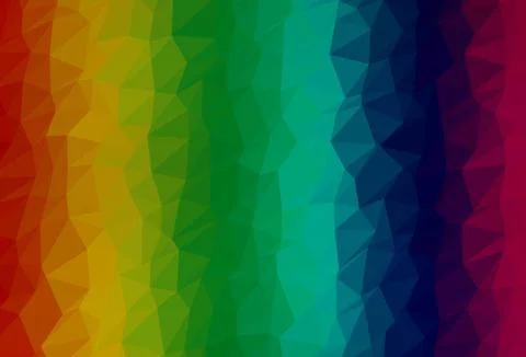 Light Multicolor, Rainbow vector abstract mosaic pattern. Stock Illustration
