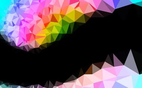 Light Multicolor, Rainbow vector abstract mosaic pattern. Stockillustratie