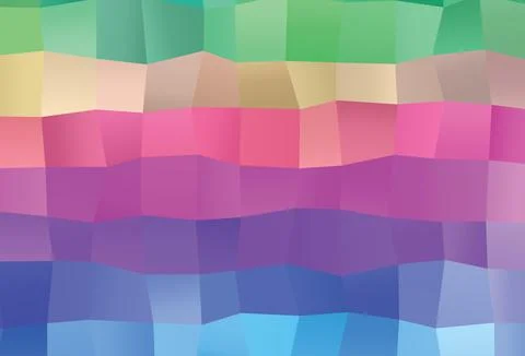 Light Multicolor, Rainbow vector abstract mosaic pattern. 스톡 일러스트