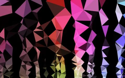 Light Multicolor, Rainbow vector abstract mosaic background. イラスト素材
