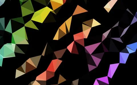 Light Multicolor, Rainbow vector abstract polygonal cover. 库存插图