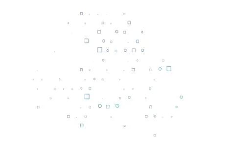 Light Multicolor, Rainbow vector backdrop with dots, spots, cubes. Stock Illustration