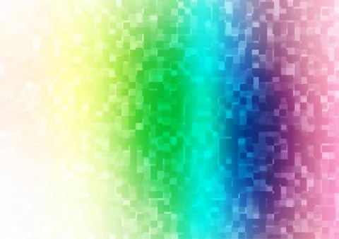 Light Multicolor, Rainbow vector backdrop with rectangles, squares. Stock Illustration