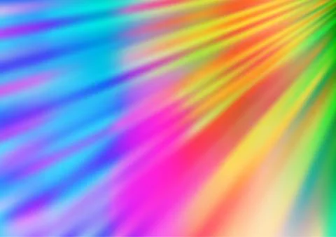 Light Multicolor, Rainbow vector backdrop with long lines. Stock Illustration