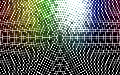 Light Multicolor, Rainbow vector backdrop with rectangles, squares. Illustrazione stock