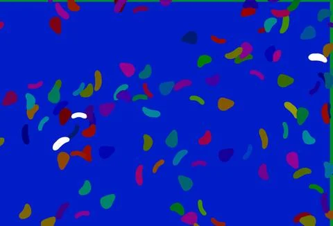 Light Multicolor, Rainbow vector backdrop with abstract shapes. Stock Illustration