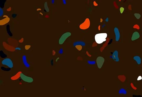 Light Multicolor, Rainbow vector backdrop with abstract shapes. Stock Illustration