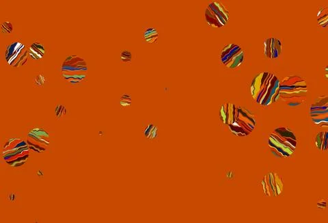 Light multicolor, rainbow vector backdrop with dots. Stock Illustration