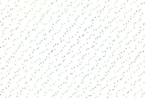 Light Multicolor, Rainbow vector backdrop with music notes. Illustrazione stock