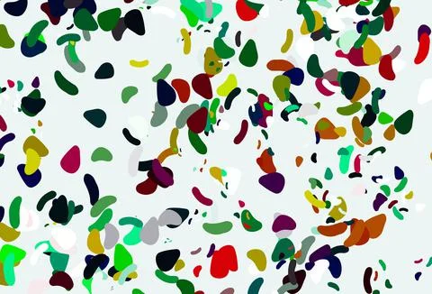 Light multicolor, rainbow vector backdrop with abstract shapes. Stock Illustration
