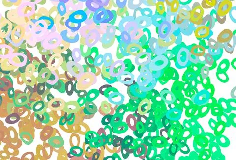 Light Multicolor, Rainbow vector backdrop with dots. Stock Illustration