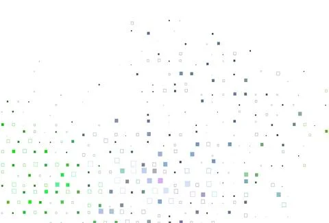 Light Multicolor, Rainbow vector backdrop with lines, rectangles. Stock Illustration