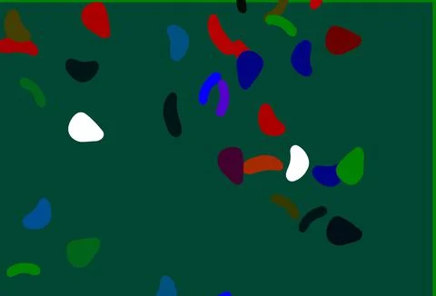 Light Multicolor, Rainbow vector backdrop with abstract shapes. Stock Illustration