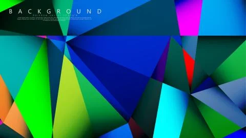 Light Multicolor Rainbow vector background mosaic triangle. Geometric illustr Illustrazione stock