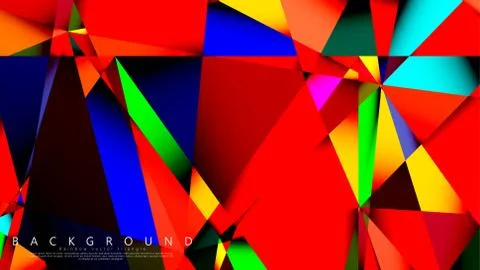 Light Multicolor Rainbow vector background mosaic triangle. Geometric illustr Illustrazione stock