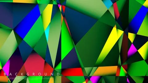 Light Multicolor Rainbow vector background mosaic triangle. Geometric illustr Stock Illustration