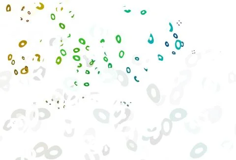 Light Multicolor, Rainbow vector background with bubbles. Stock Illustration