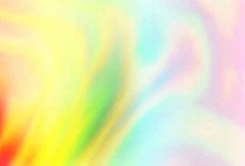 Light Multicolor, Rainbow vector background with liquid shapes. Stock Illustration