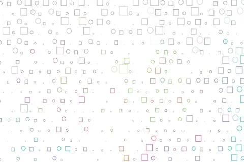 Light Multicolor, Rainbow vector background with circles, rectangles. Illustrazione stock