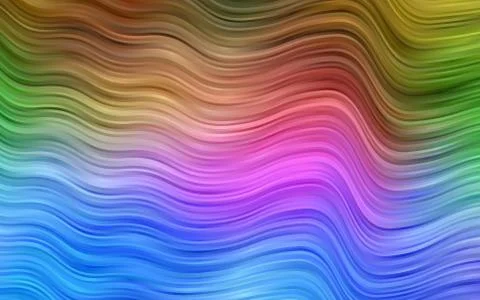 Light Multicolor, Rainbow vector background with bubble shapes. 스톡 일러스트