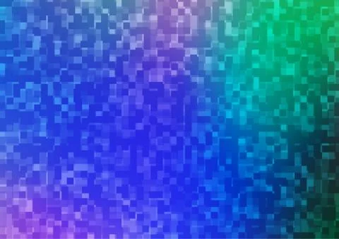 Light Multicolor, Rainbow vector background with rectangles. Stock Illustration
