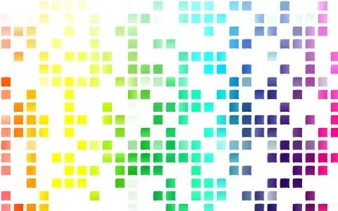 Light Multicolor, Rainbow vector background with rectangles. Stock Illustration