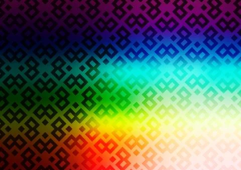 Light Multicolor, Rainbow vector background with rectangles. Stock Illustration
