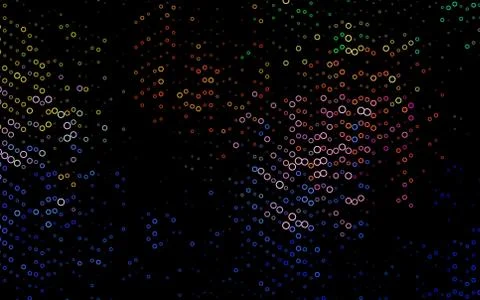 Light Multicolor, Rainbow vector background with bubbles. 스톡 일러스트