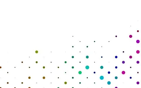 Light Multicolor, Rainbow vector background with bubbles. Stockillustratie