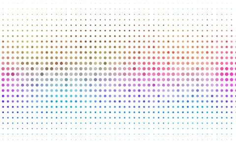 Light Multicolor, Rainbow vector background with bubbles. Stock Illustration