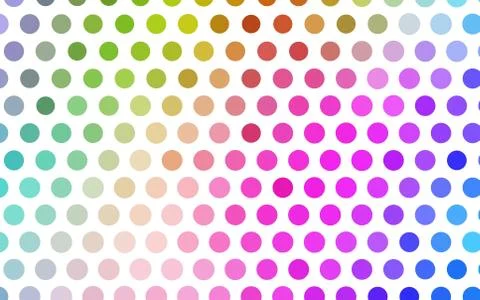 Light Multicolor, Rainbow vector background with bubbles. Stock Illustration