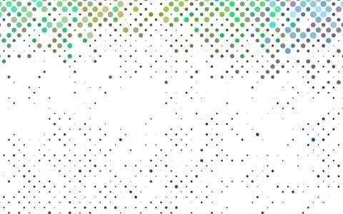 Light Multicolor, Rainbow vector background with bubbles. Stock Illustration