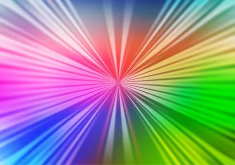 Light Multicolor, Rainbow vector background with straight lines. Stock Illustration